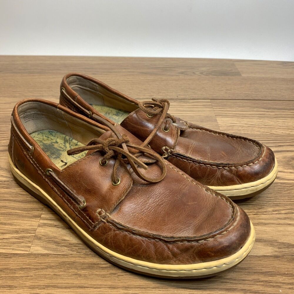 Born Preppy H52016 Men's Casual Shoes Lace Up Leather Brown 10 Slip On Loafers